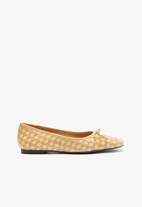 Arissa Woven Leather Flat