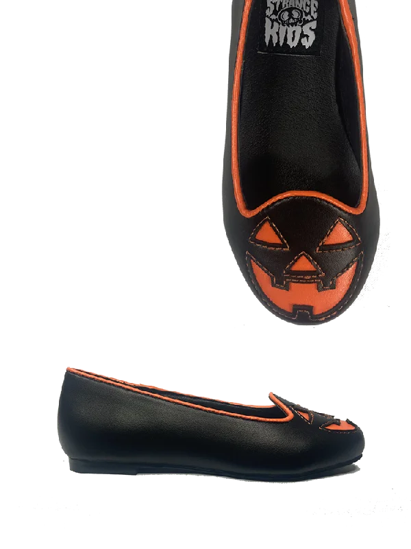 KIDS Lydia Flat Jack Black/Orange