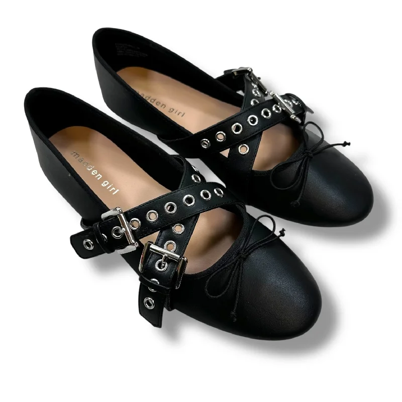 Shoes Flats By Madden Girl In Black, Size: 9