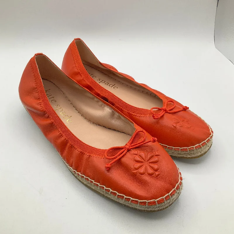 Shoes Flats By Kate Spade In Orange, Size: 10