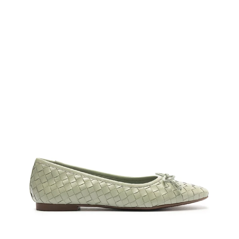 Arissa Woven Leather Flat