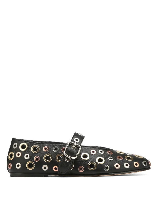 Alana Eyelet Black Sheep Leather