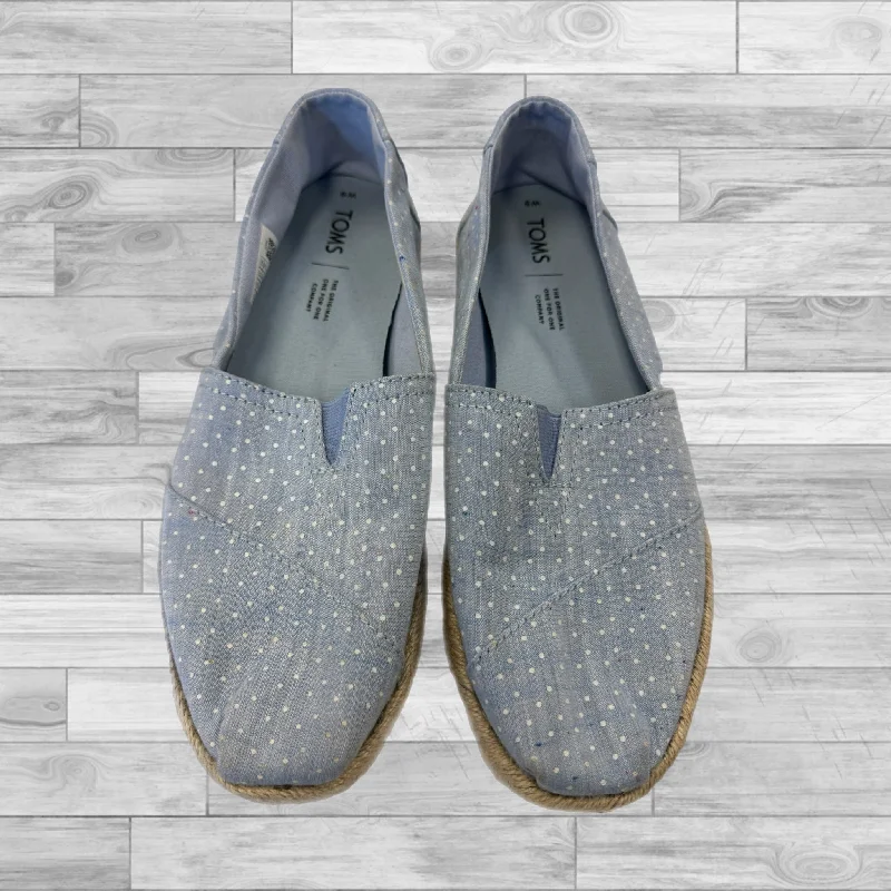 Shoes Flats By Toms In Blue, Size: 9