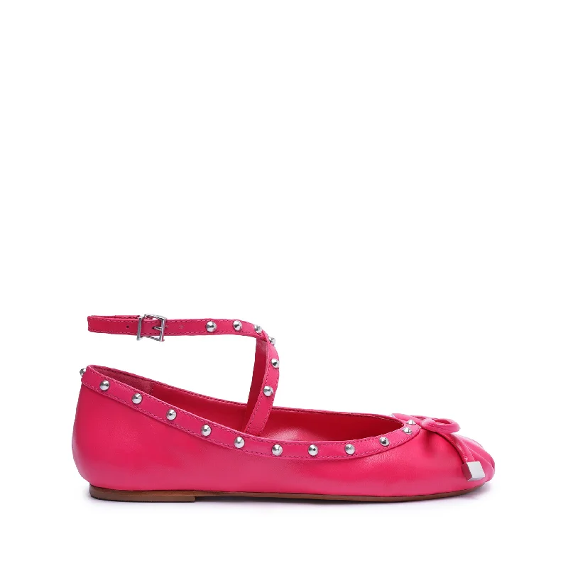 Larissa Nappa Leather Flat