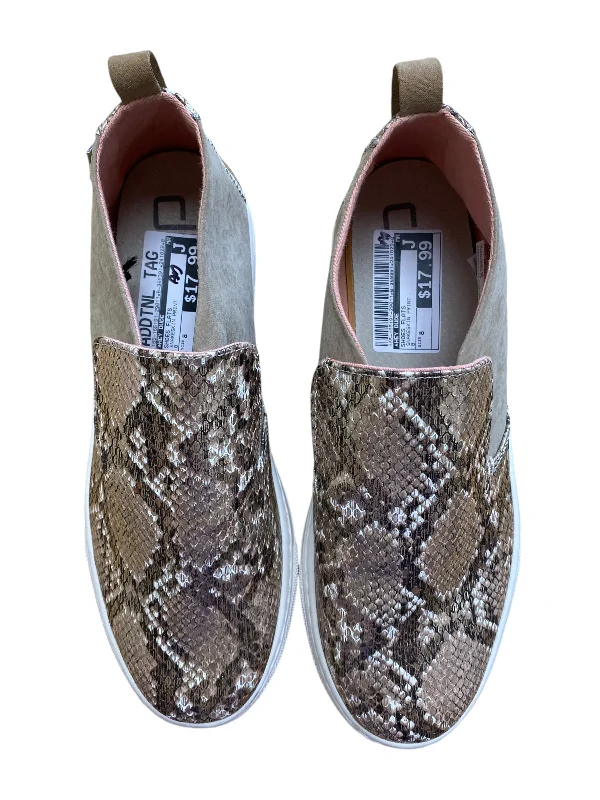 Shoes Flats By Hey Dude In Snakeskin Print, Size: 8