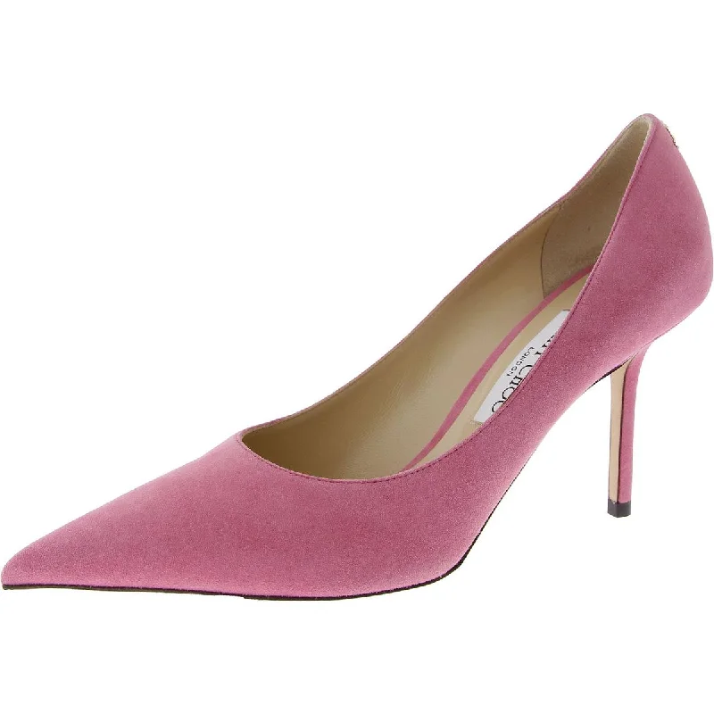 Womens Suede Pointed Toe Pumps