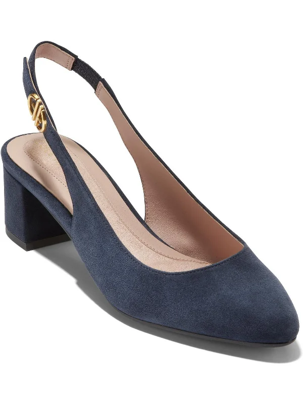 Go-to Womens Suede Slingback Pumps