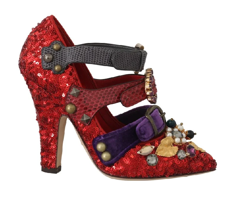 Dolce & Gabbana  Bellucci Alta Moda Embellished Women's Pumps