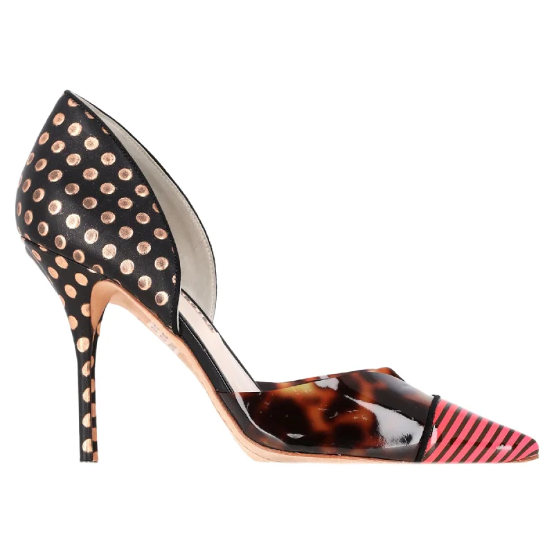 Sophia Webster Jessica Mixed Print Pumps in Multicolor PVC