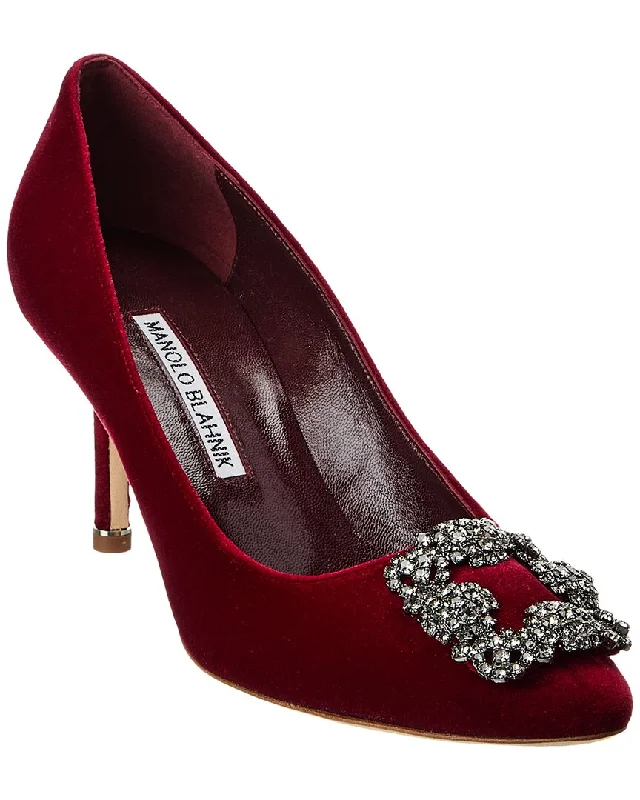 Manolo Blahnik Hangisi 70 Velvet Pump