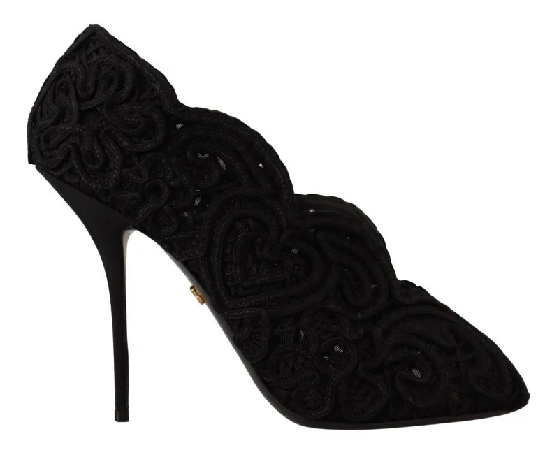 Dolce & Gabbana Elegant  Lace Stiletto Women's Heels