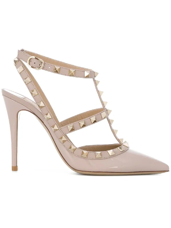 VALENTINO GARAVANI Studded Glamour Leather Pumps