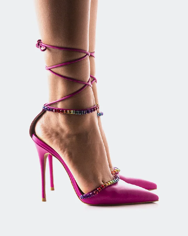 Matina Fuchsia Leather