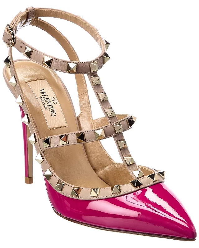 Valentino Rockstud Caged 100 Patent Pump