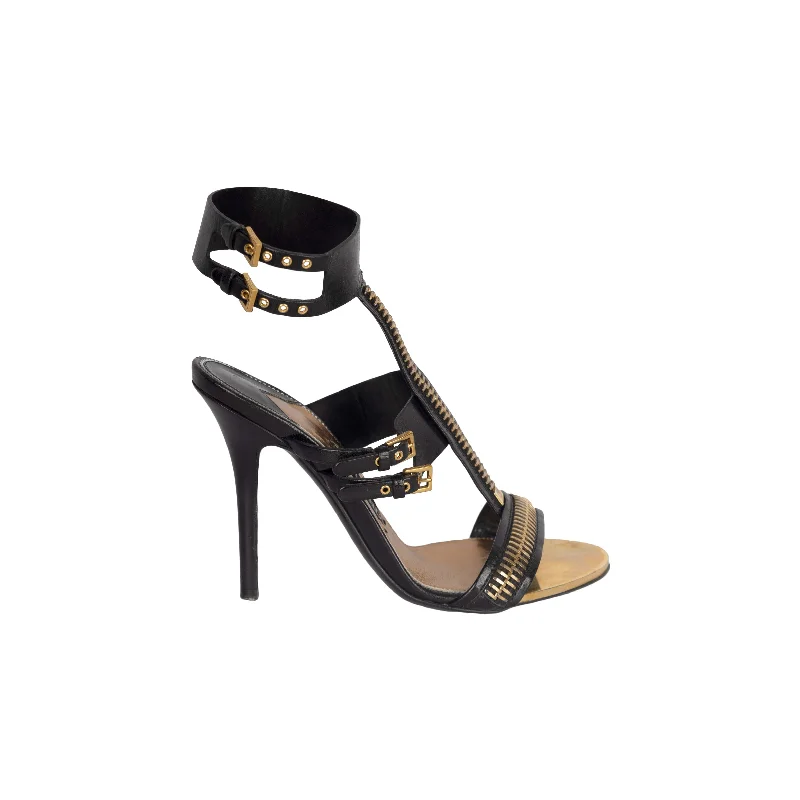 Tom Ford Zipper T Strap Sandals - '10s