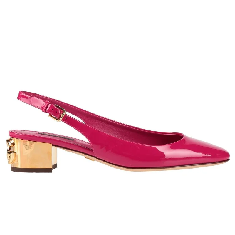 Dolce & Gabbana pink Leather Di Calfskin Women's Pump