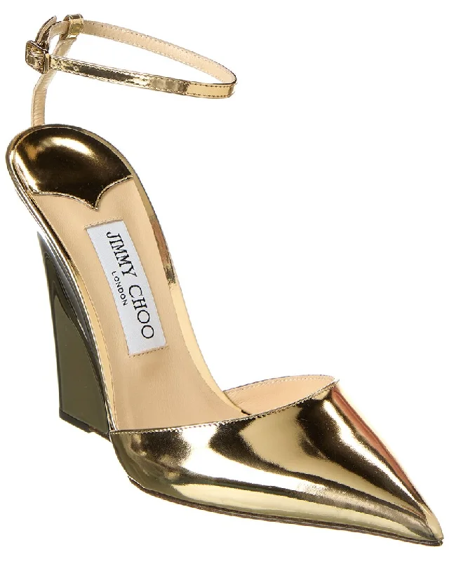 Jimmy Choo Blake 110 Leather Wedge Pump