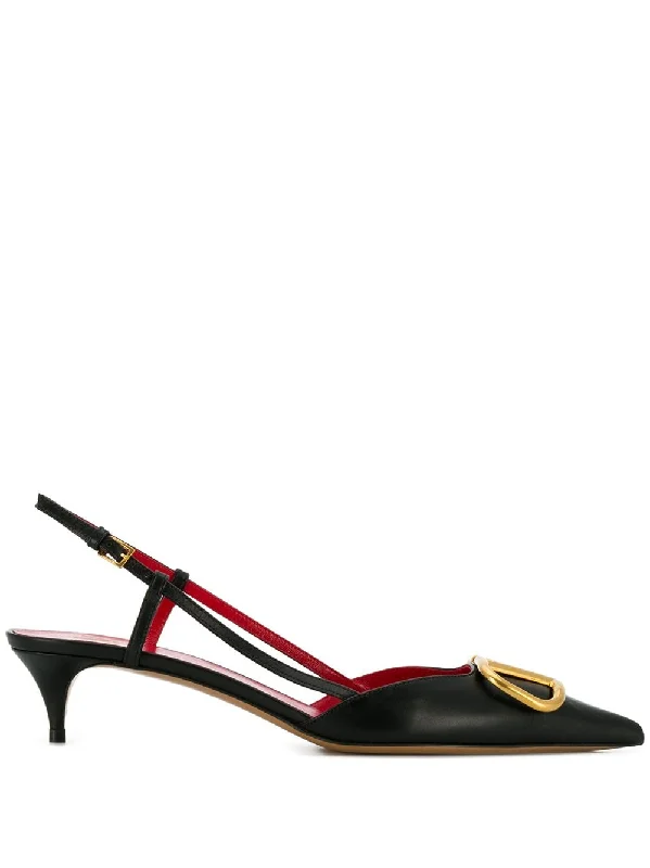 VALENTINO GARAVANI Signature Leather Pumps with Pointed Design