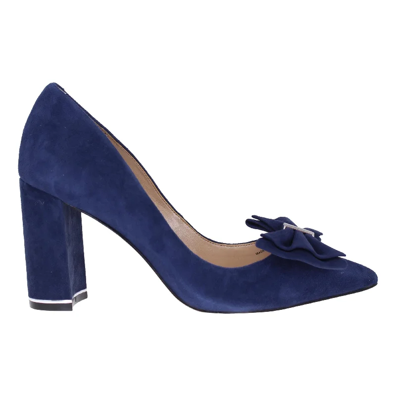 White House Black Market Elisa MH Pump Officer Blue  570278044 Women's