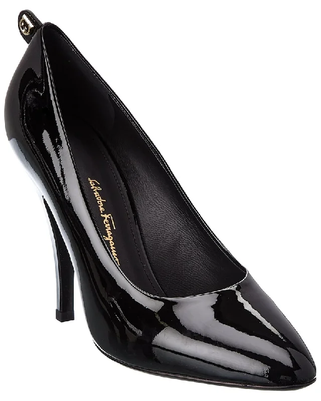 Salvatore Ferragamo Gancini Patent Pump