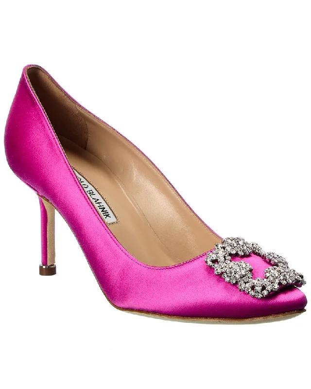 Manolo Blahnik Hangisi 70 Satin Pump