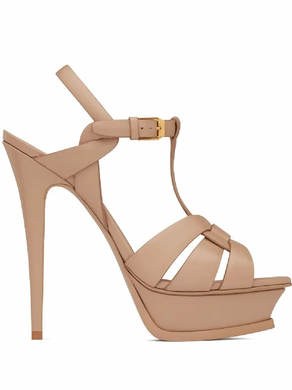 SAINT LAURENT Women's Platform Sandals - Tribute Style