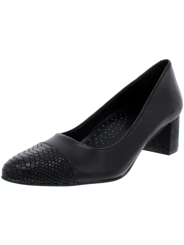 Kiki Womens Leather Evening Pumps