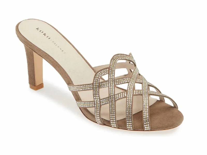 Women's Savvy Sandals In Almond Suede