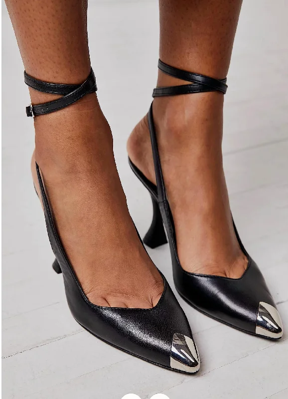 Jules Wrap Heel In Black