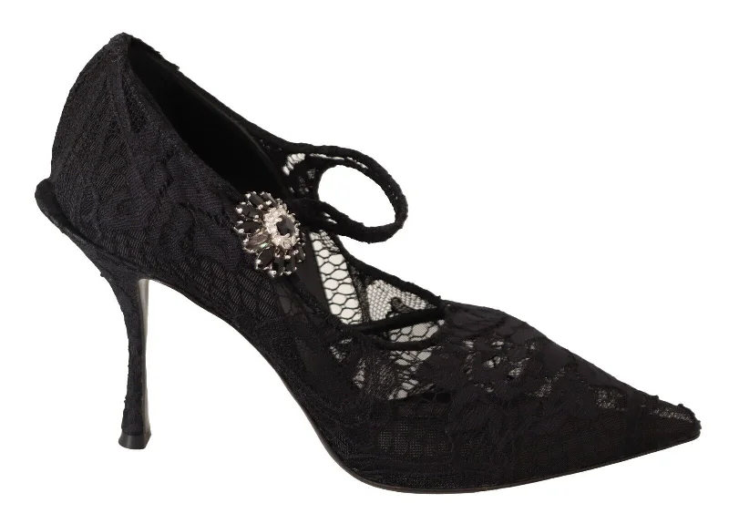 Dolce & Gabbana Elegant  Lace Stiletto Women's Pumps