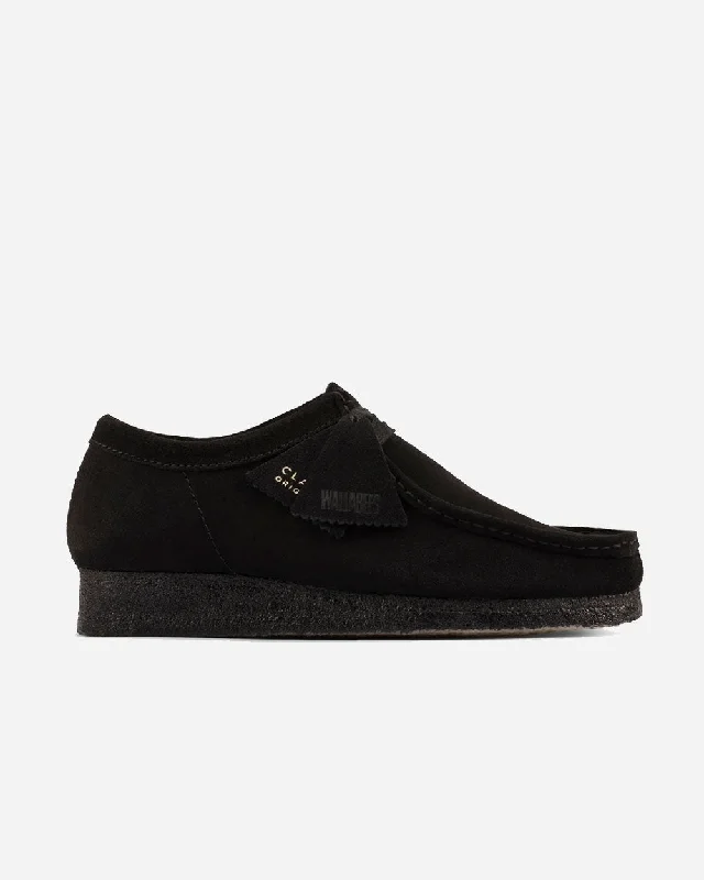 Wallabee Black Suede