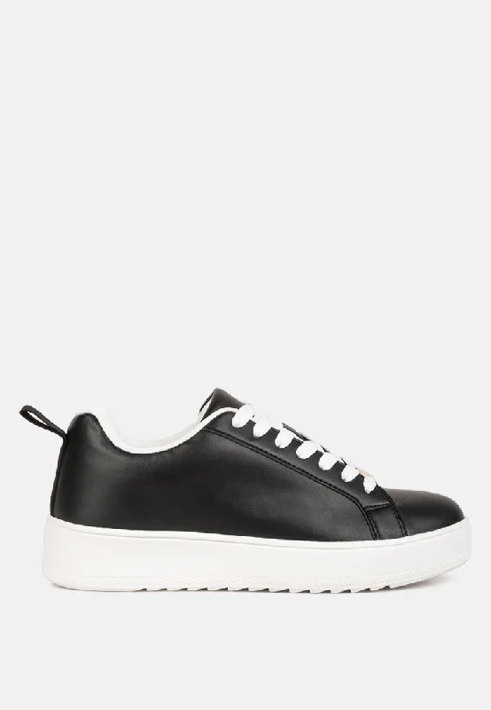 Rouxy Faux Leather Sneakers