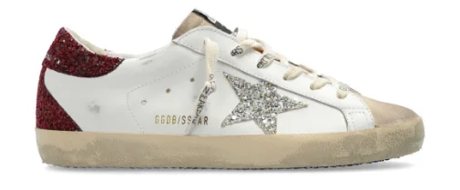 Golden Goose Super-Star White Bordeaux Silver (W)