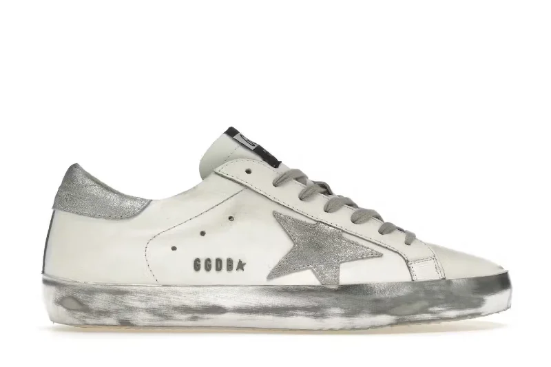 Golden Goose Super-Star White Silver Glitter (W)