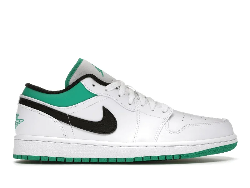 Jordan 1 Low White Lucky Green Black