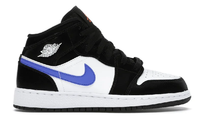 Jordan 1 Mid Black Racer Blue White (GS)