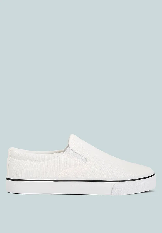 Laszlo Canvas Slip On Sneakers