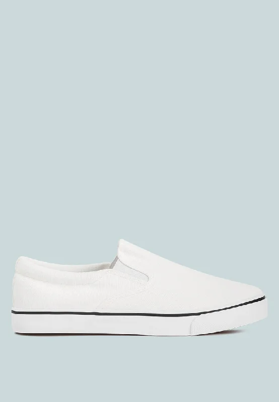 Merlin Canvas Slip On Sneakers