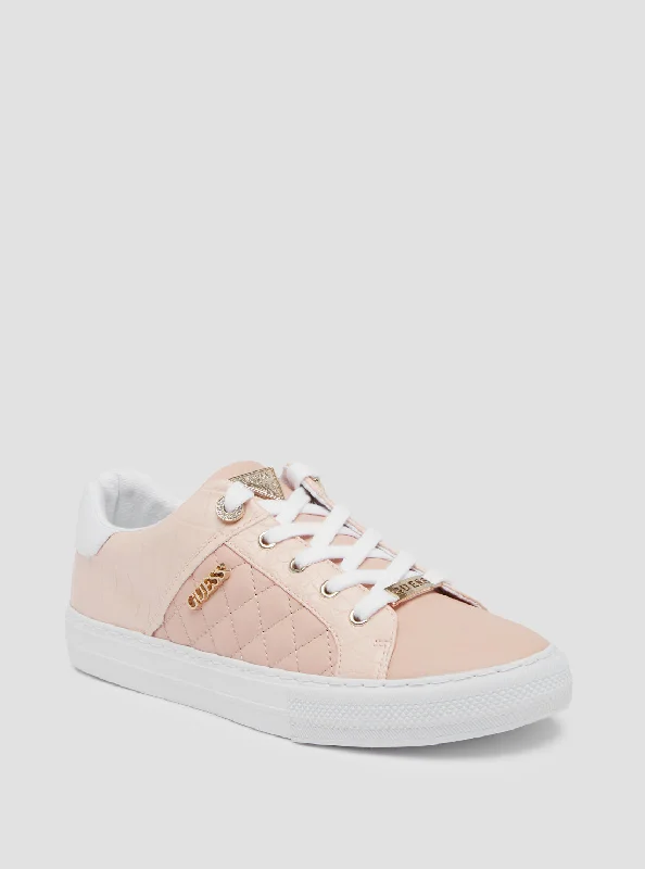 Pink Larsa Low Top Sneakers