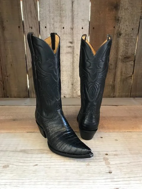 Black Alligator Tres Outlaws Women's Classic  Boot 2080