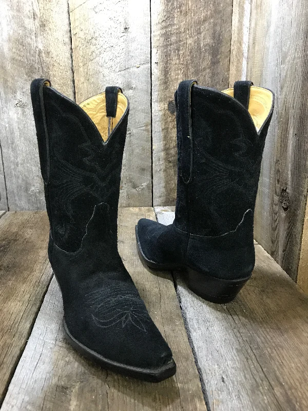 Calf Black Suede Tres Outlaws Women's Classic Boot 2203