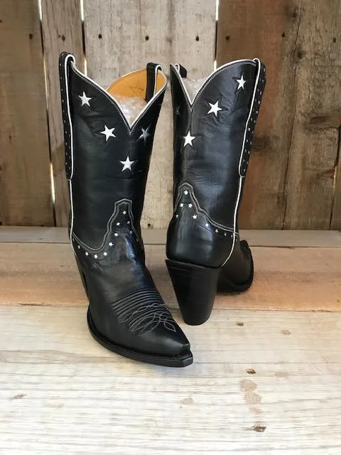 Black Kangaroo & Stars Tres Outlaws Women's Classic Boot 2078@