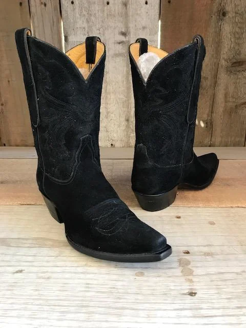 Black Rough Out Tres Outlaws Women's Classic Boot 2053@