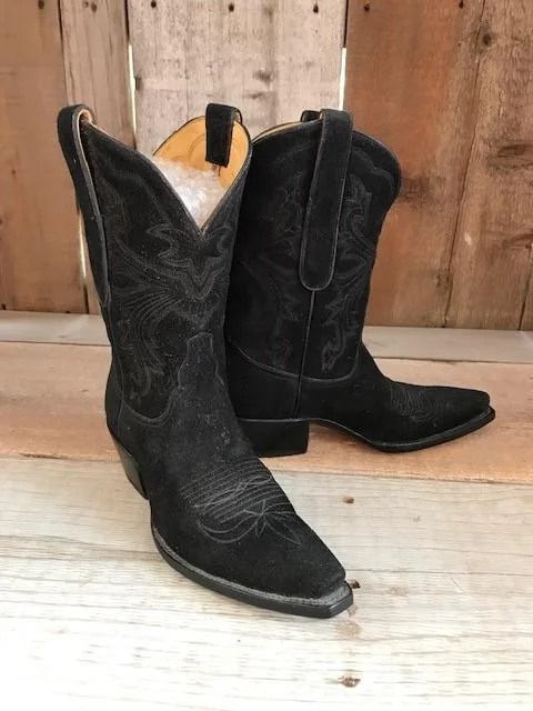 Black Suede Tres Outlaws Women's Classic Boot 1275@