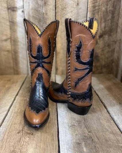 Black & Tan Gator "Top Shelf Design" Tres Outlaws Women's Classic 2442