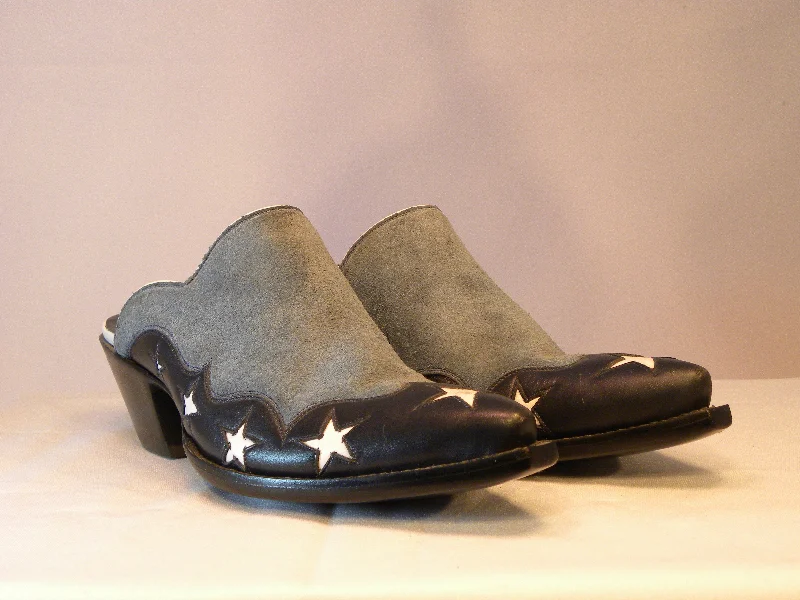 Blue Suede & Stars Tres Outlaws Mule 1397@