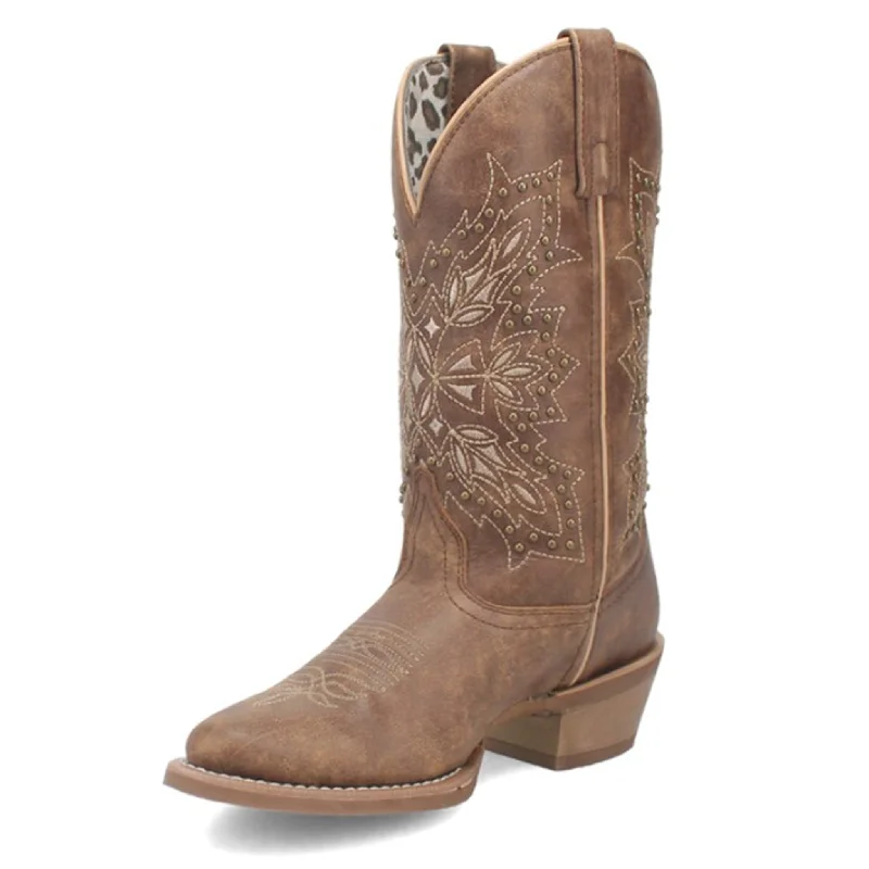 Dan Post Women's Brown Studded Journee Western Boots