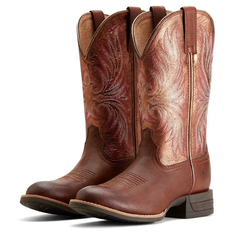 Ariat Ranahan Sienna Saddle/Rusty Red Round Toe Boots