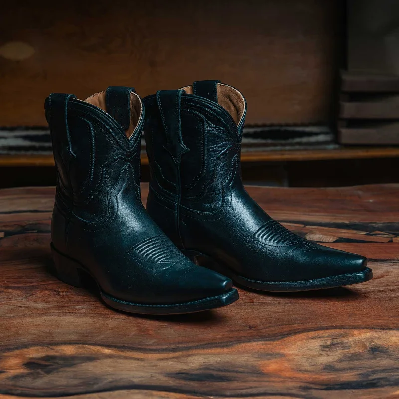 The Thistle | Women's Bootie | Natural Grain Calfskin Leather | Obsidian