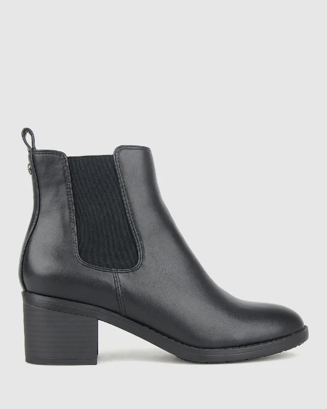 LEE Vegan Block Heel Chelsea Boots